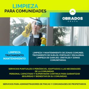 Servicio de limpieza en comunidades